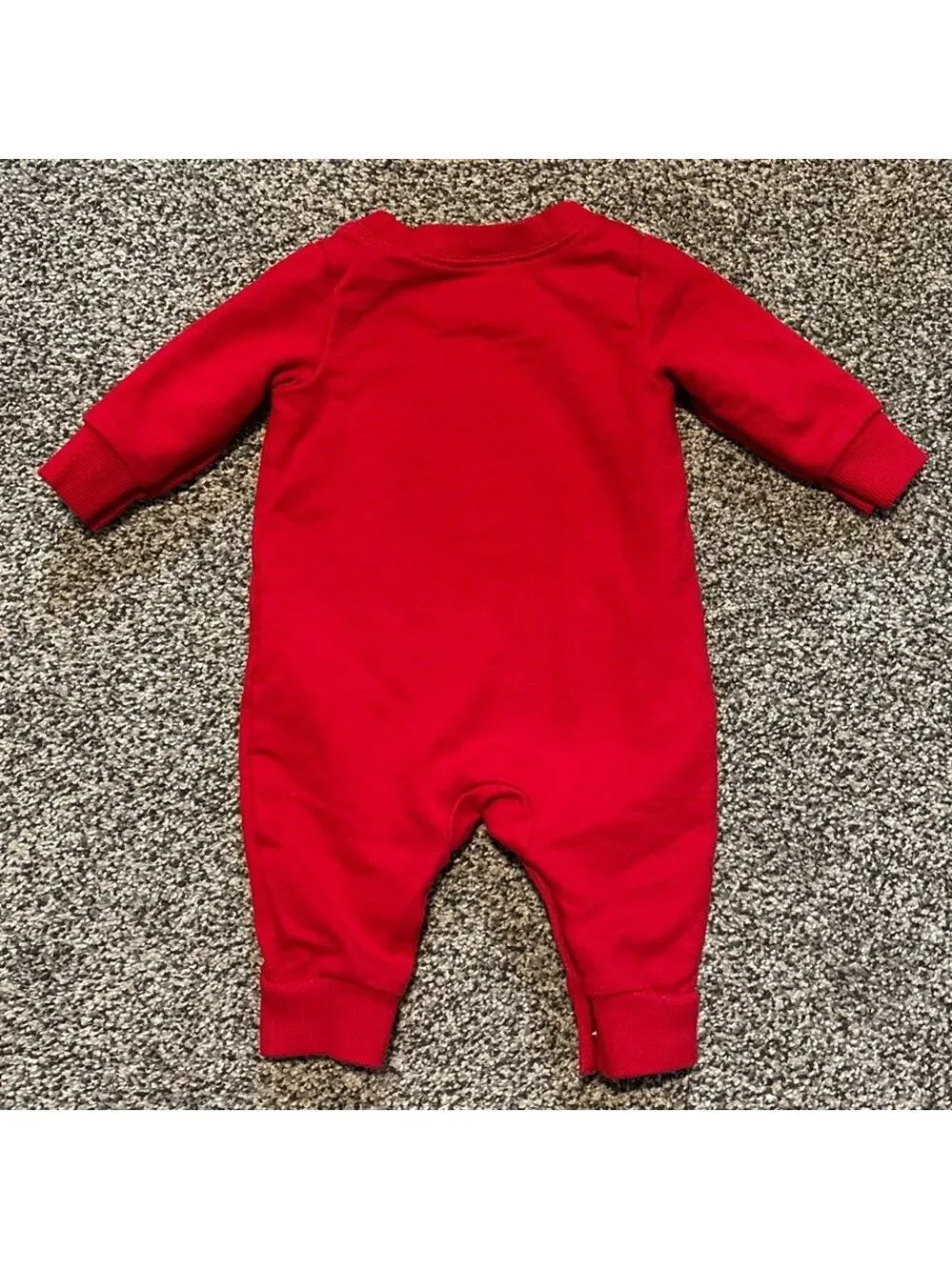 Carter's Red 'Little and Loved' Baby Footie One-piece size 9 months